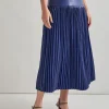 Vegan Leather Accordian Maxi Skirt