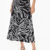 Zebra Swirl Soft Knit Skirt